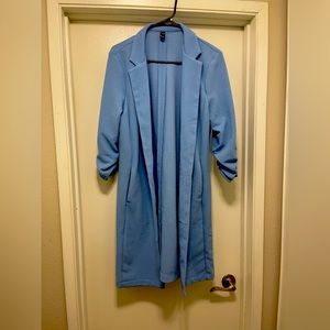 Windsor brand baby blue blazer size large NWOT